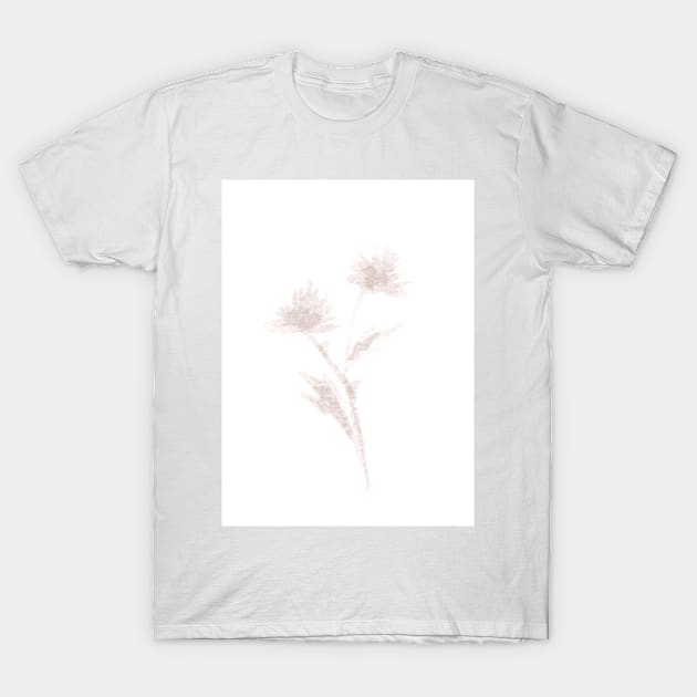 Flowers, plant, nature. Watercolor, art decoration, sketch. Illustration hand drawn modern painting T-Shirt by grafinya